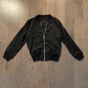 Black bomber jacket, size small
